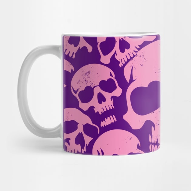 skulls love heart by ArtStopCreative